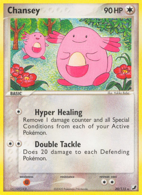 Chansey (20/115) [EX: Unseen Forces] | Rock City Comics