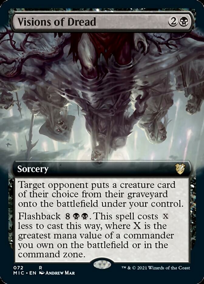Visions of Dread (Extended Art) [Innistrad: Midnight Hunt Commander] | Rock City Comics