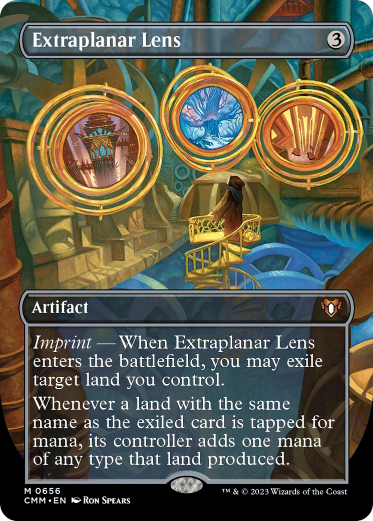 Extraplanar Lens (Borderless Alternate Art) [Commander Masters] | Rock City Comics