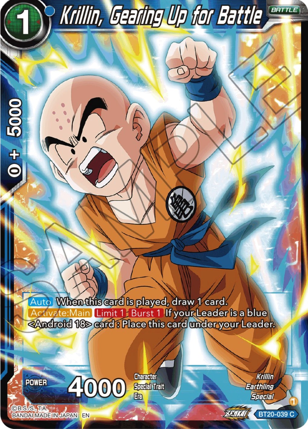 Krillin, Gearing Up for Battle (BT20-039) [Power Absorbed] | Rock City Comics