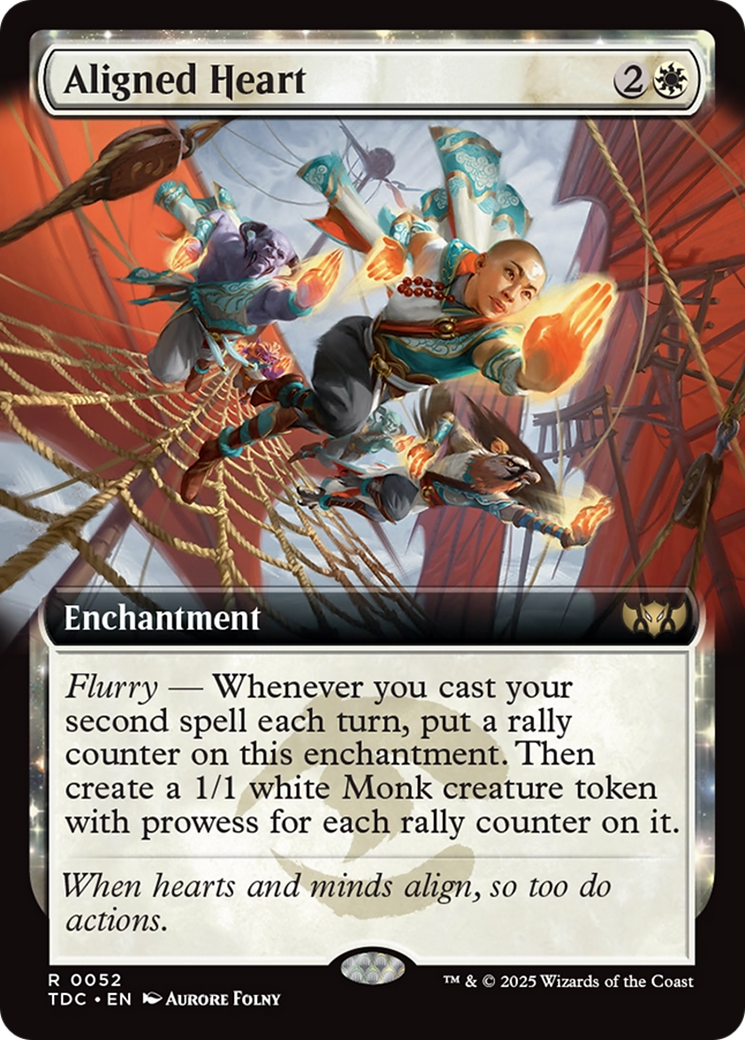 Aligned Heart (Extended Art) [Tarkir: Dragonstorm Commander] | Rock City Comics