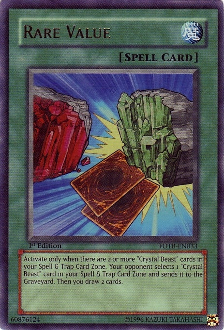 Rare Value [FOTB-EN033] Ultra Rare | Rock City Comics