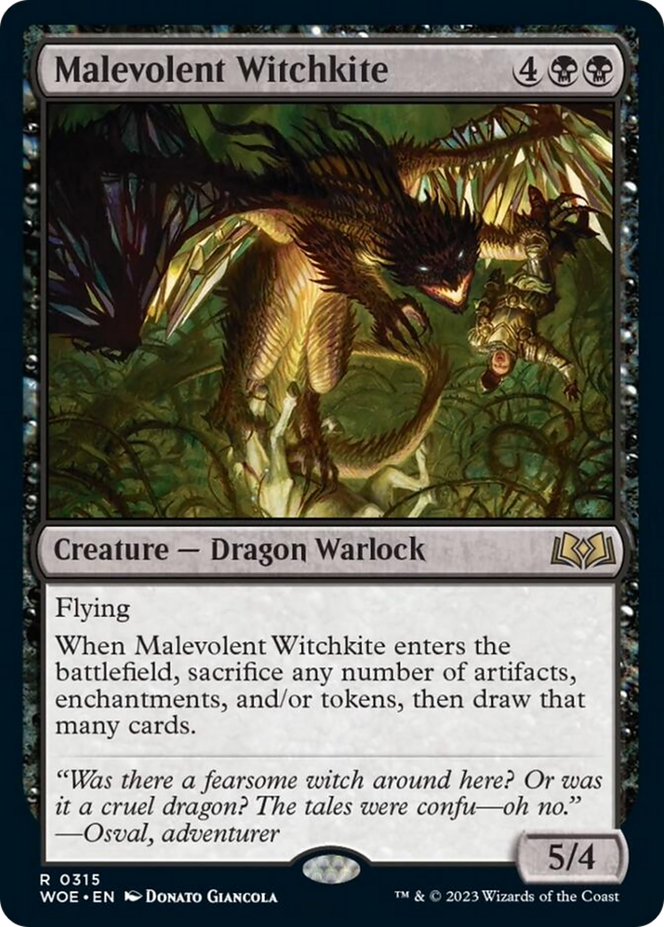 Malevolent Witchkite [Wilds of Eldraine] | Rock City Comics