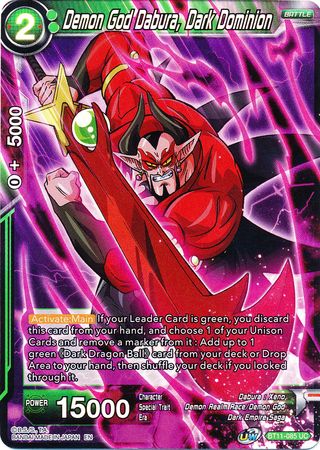 Demon God Dabura, Dark Dominion (BT11-085) [Vermilion Bloodline 2nd Edition] | Rock City Comics
