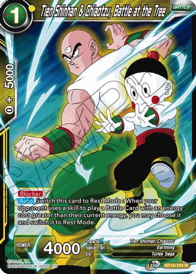 Tien Shinhan & Chiaotzu, Battle at the Tree (BT15-101) [Saiyan Showdown] | Rock City Comics