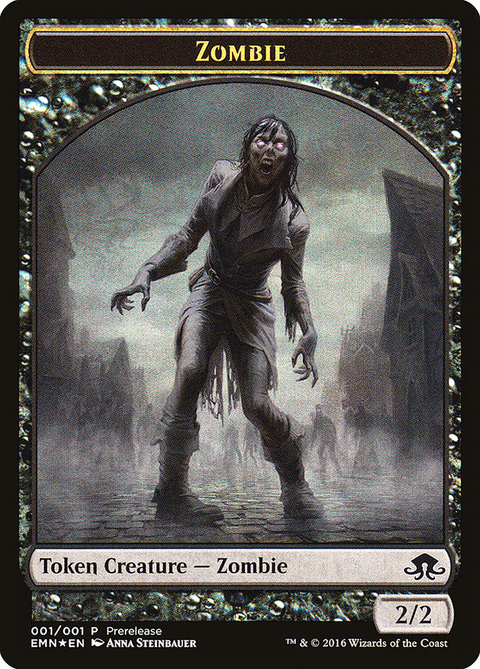 Zombie // Zombie Double-Sided Token [Eldritch Moon Prerelease Promos] | Rock City Comics