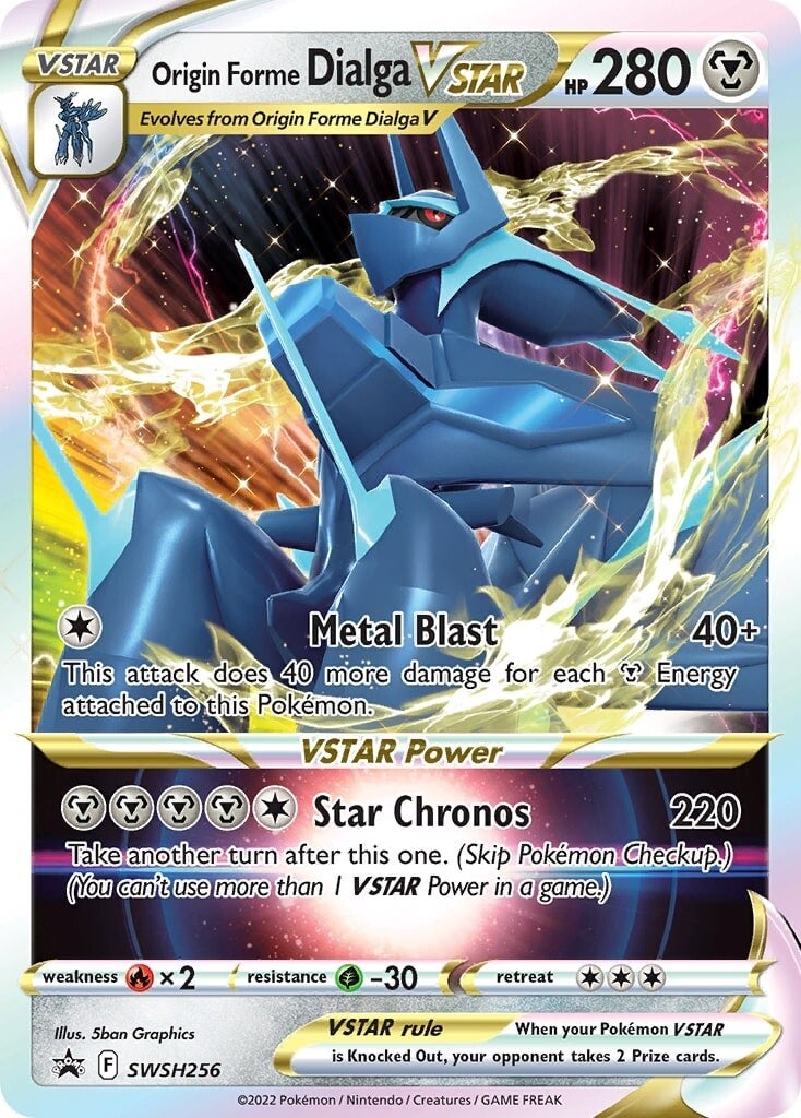 Origin Forme Dialga VSTAR (SWSH256) (Jumbo Card) [Sword & Shield: Black Star Promos] | Rock City Comics