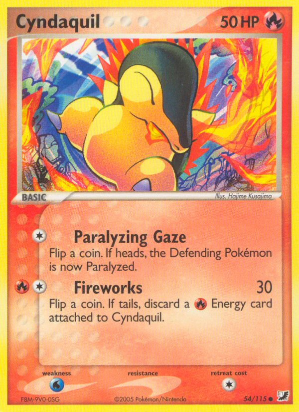 Cyndaquil (54/115) [EX: Unseen Forces] | Rock City Comics