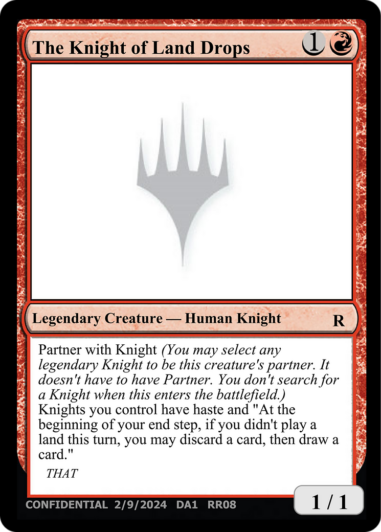 The Knight of Land Drops [Unknown Event] | Rock City Comics