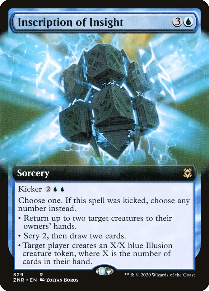 Inscription of Insight (Extended Art) [Zendikar Rising] | Rock City Comics