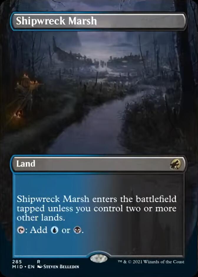 Shipwreck Marsh (Borderless Alternate Art) [Innistrad: Midnight Hunt] | Rock City Comics