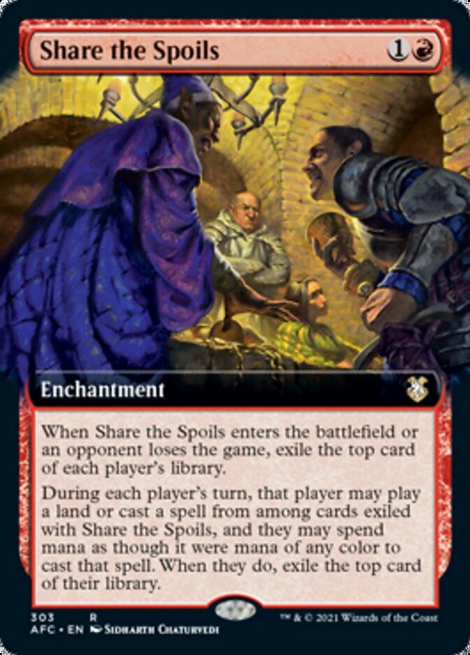 Share the Spoils (Extended Art) [Dungeons & Dragons: Adventures in the Forgotten Realms Commander] | Rock City Comics