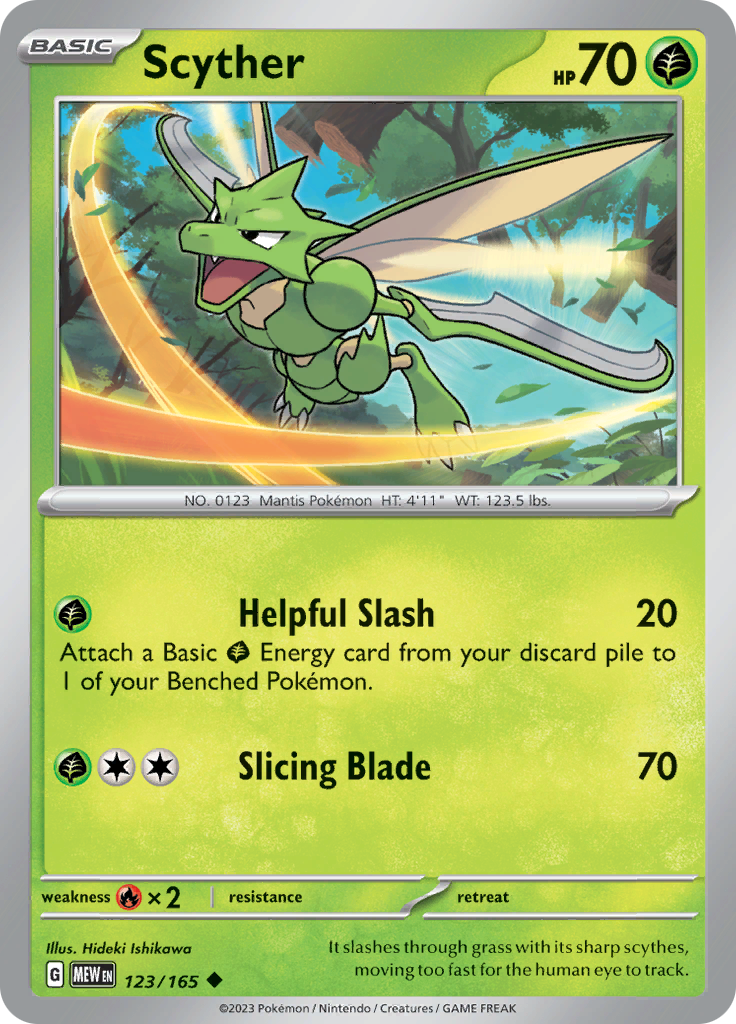 Scyther (123/165) [Scarlet & Violet 151] | Rock City Comics