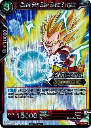 Double Shot Super Saiyan 2 Vegeta (BT2-010) [Judge Promotion Cards] | Rock City Comics