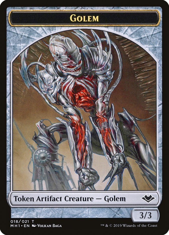 Goblin (010) // Golem (018) Double-Sided Token [Modern Horizons Tokens] | Rock City Comics