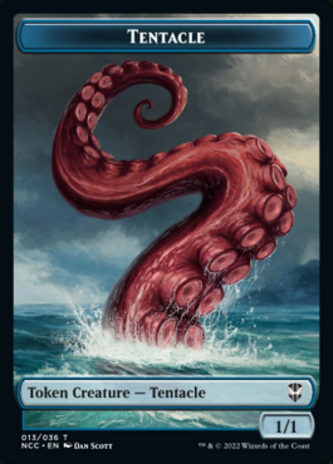 Tentacle // Champion of Wits Double-Sided Token [Streets of New Capenna Commander Tokens] | Rock City Comics