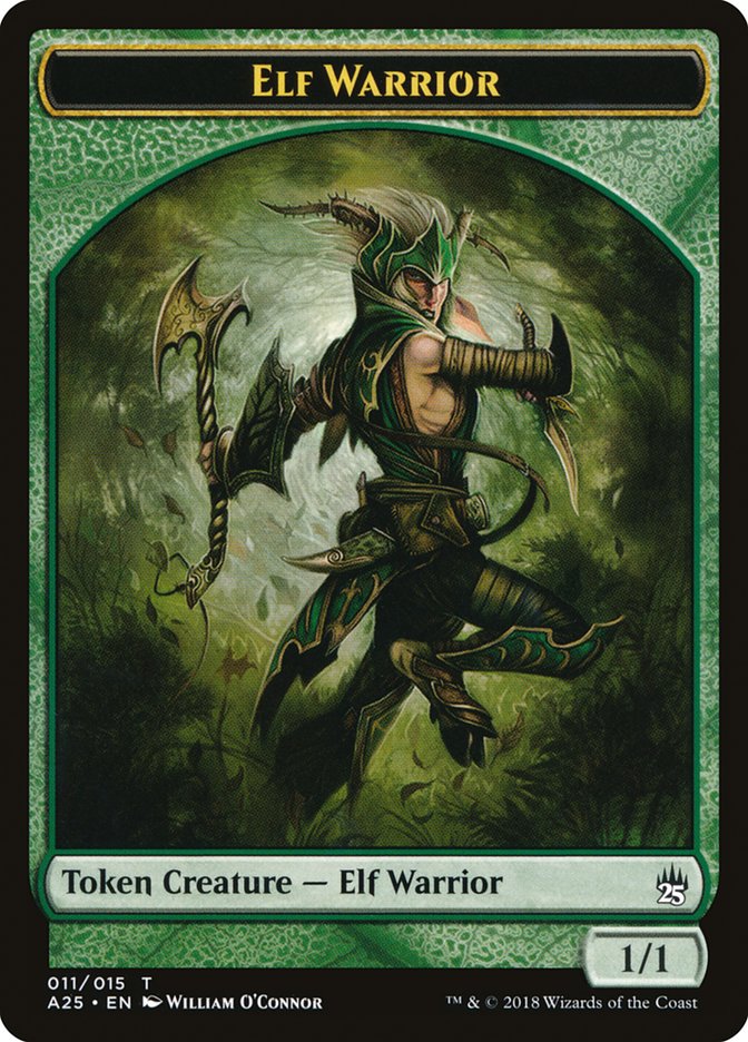 Elf Warrior Token [Masters 25 Tokens] | Rock City Comics