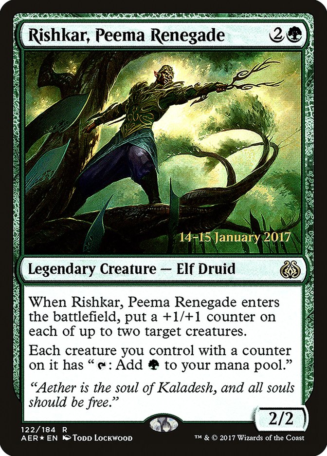Rishkar, Peema Renegade [Aether Revolt Prerelease Promos] | Rock City Comics