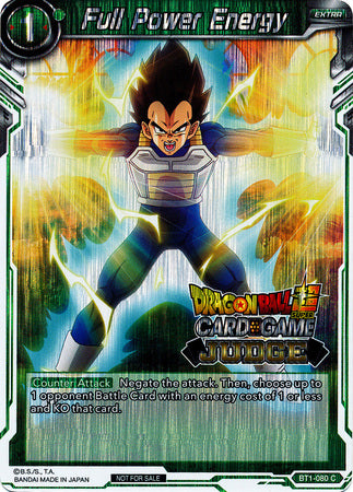 Full Power Energy (BT1-080) [Judge Promotion Cards] | Rock City Comics