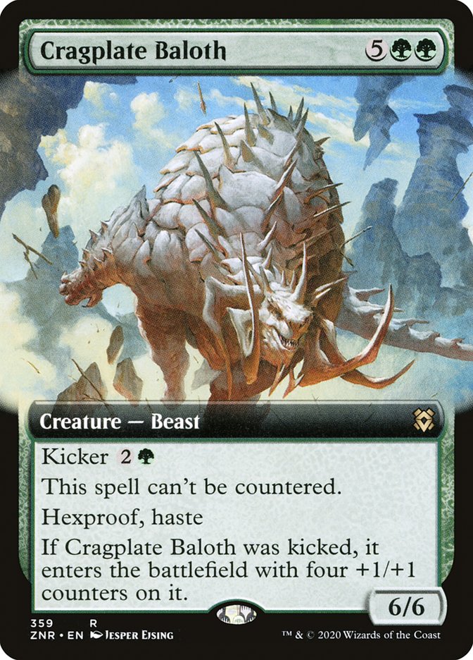 Cragplate Baloth (Extended Art) [Zendikar Rising] | Rock City Comics