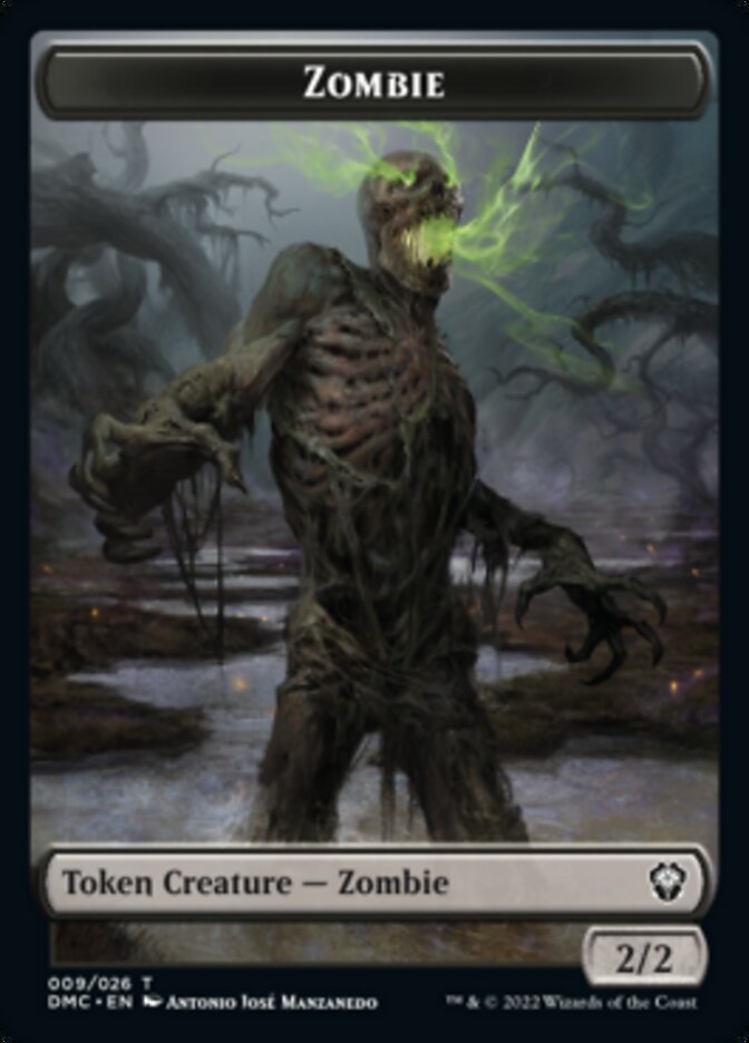 Phyrexian // Zombie Double-Sided Token [Dominaria United Tokens] | Rock City Comics