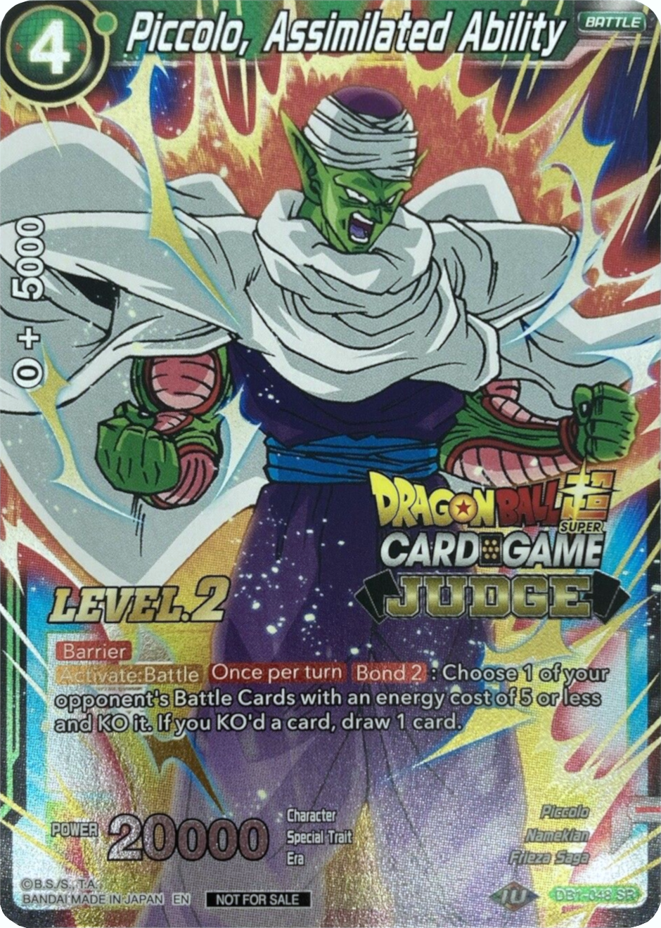 Piccolo, Assimilated Ability (Level 2) (DB1-048) [Judge Promotion Cards] | Rock City Comics