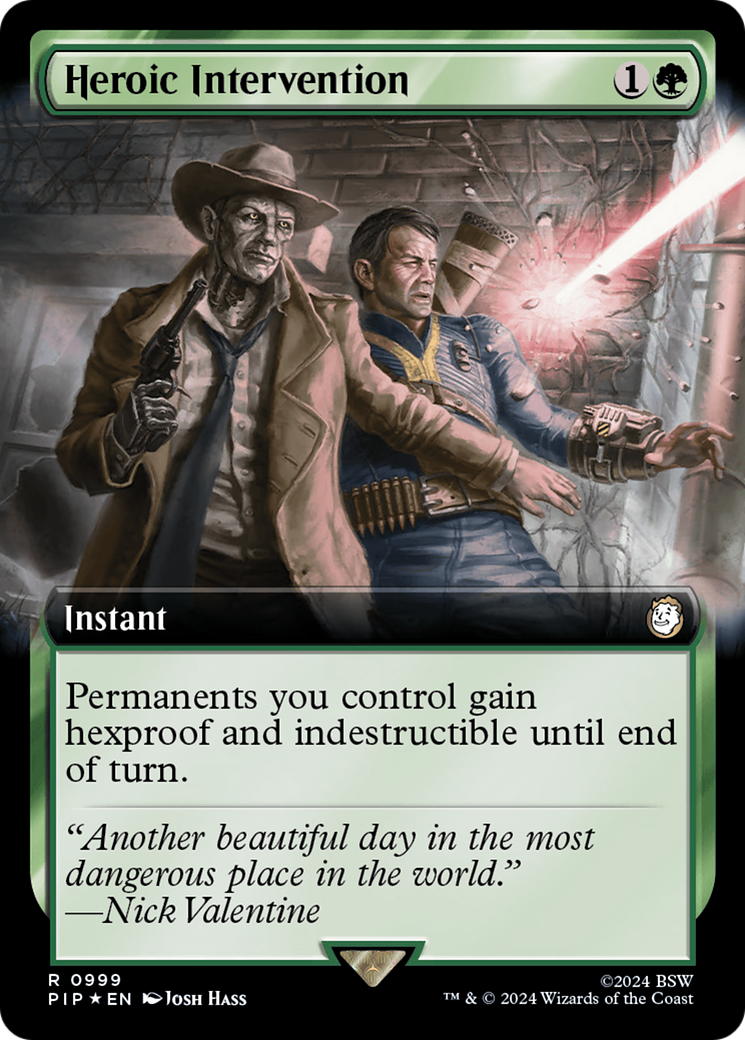 Heroic Intervention (Extended Art) (Surge Foil) [Fallout] | Rock City Comics