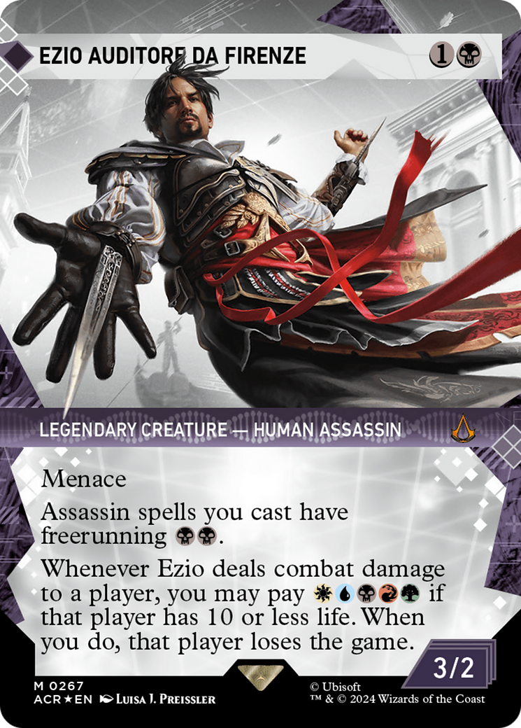 Ezio Auditore da Firenze (Showcase) (Textured Foil) [Assassin's Creed] | Rock City Comics