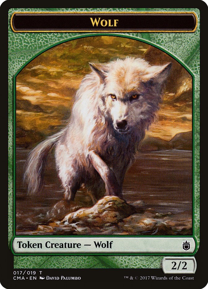Wolf Token (017/019) [Commander Anthology Tokens] | Rock City Comics