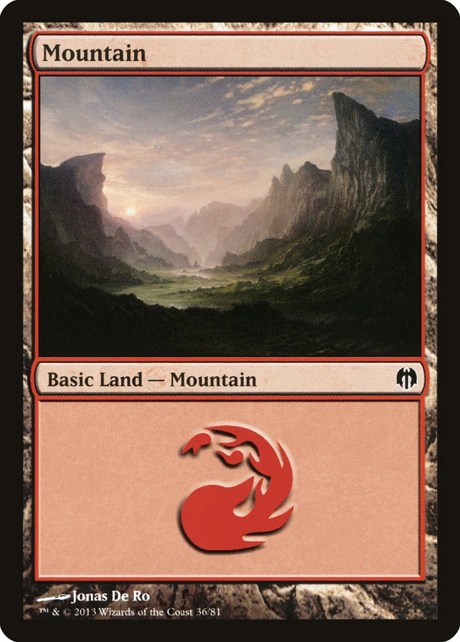 Mountain (36) [Duel Decks: Heroes vs. Monsters] | Rock City Comics