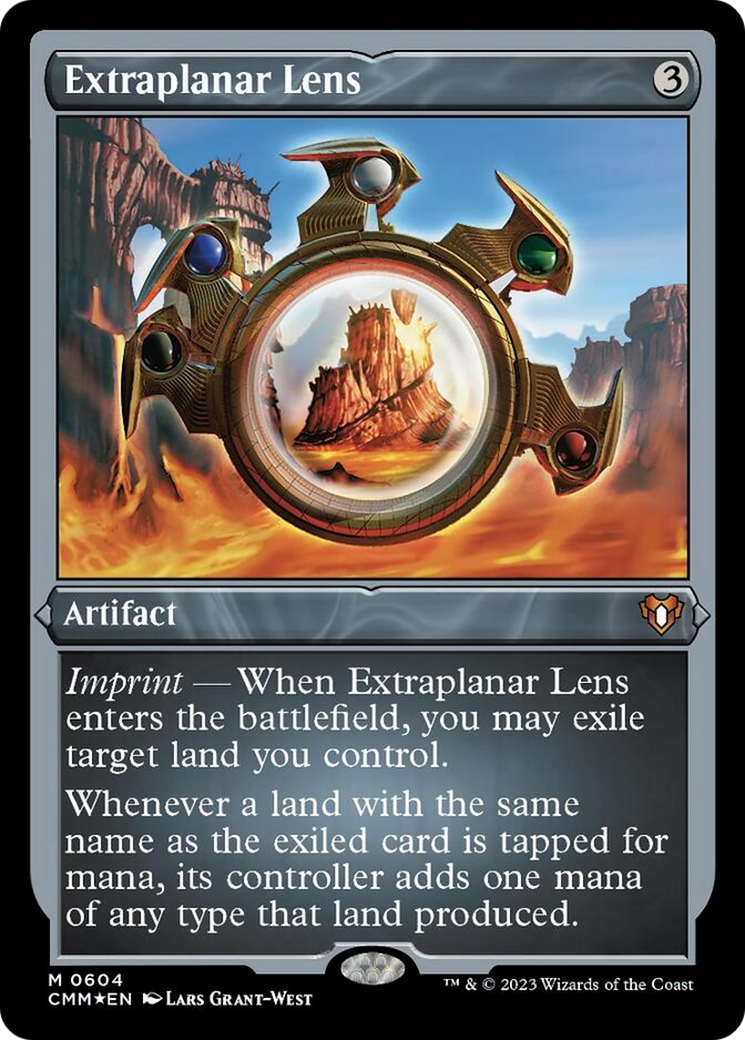 Extraplanar Lens (Foil Etched) [Commander Masters] | Rock City Comics