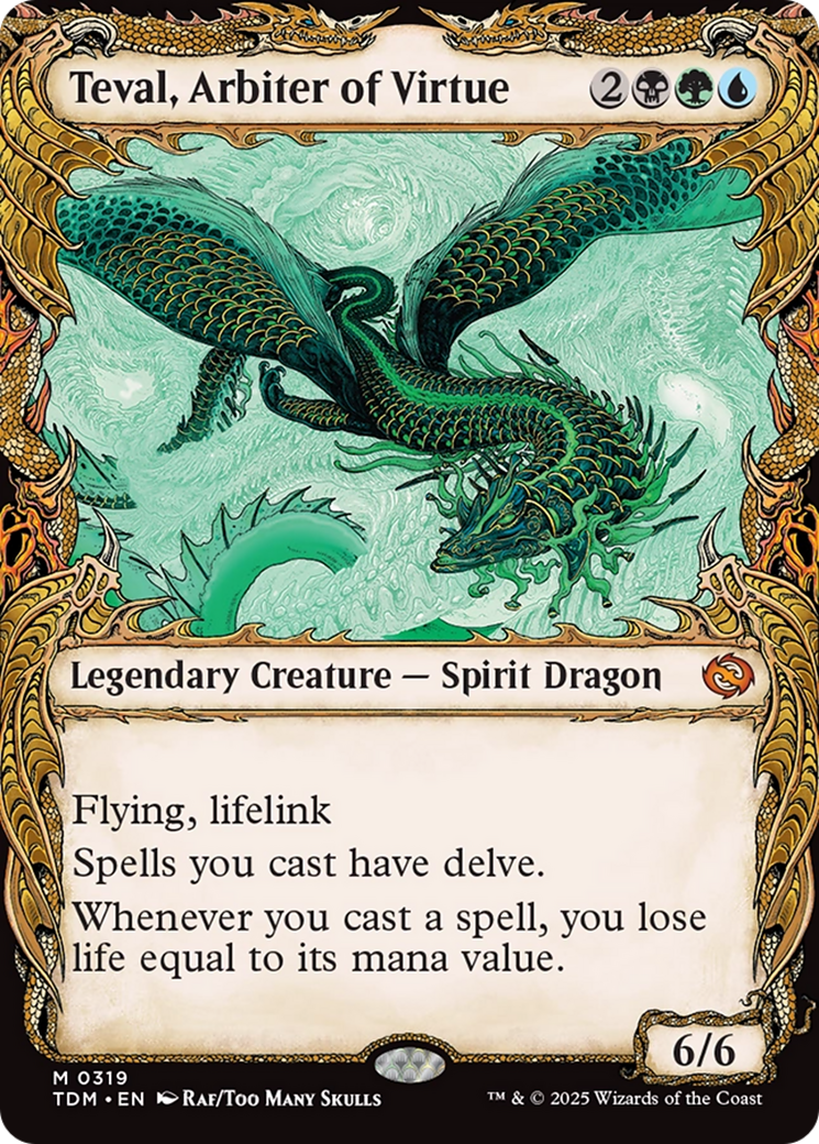 Teval, Arbiter of Virtue (Showcase) [Tarkir: Dragonstorm] | Rock City Comics