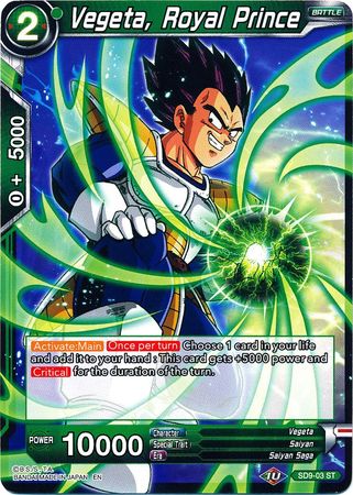 Vegeta, Royal Prince (SD9-03) [Assault of the Saiyans] | Rock City Comics