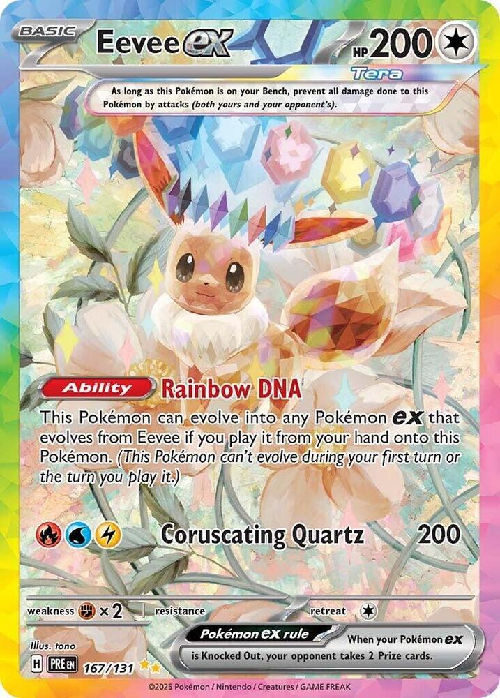 Eevee ex (167/131) [Scarlet & Violet: Prismatic Evolutions] | Rock City Comics