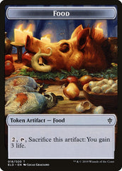 Wolf // Food (18) Double-Sided Token [Throne of Eldraine Tokens] | Rock City Comics