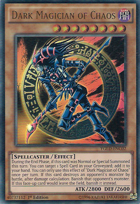 Dark Magician of Chaos [YGLD-ENC02] Ultra Rare | Rock City Comics