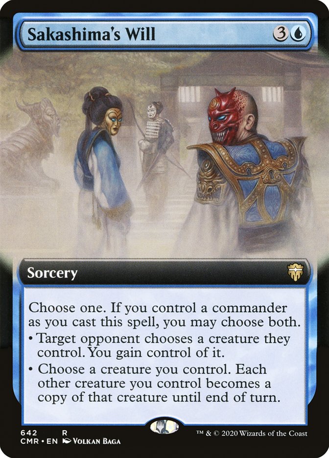 Sakashima's Will (Extended Art) [Commander Legends] | Rock City Comics