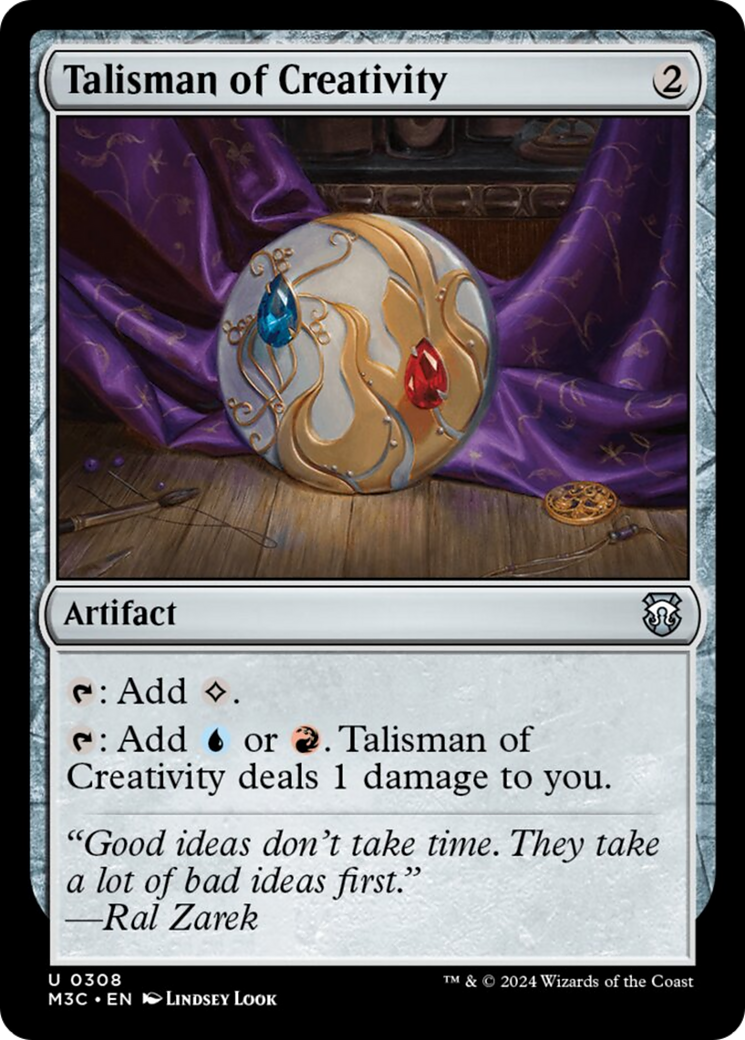 Talisman of Creativity (Ripple Foil) [Modern Horizons 3 Commander] | Rock City Comics