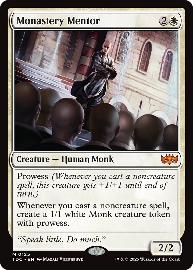 Monastery Mentor [Tarkir: Dragonstorm Commander] | Rock City Comics