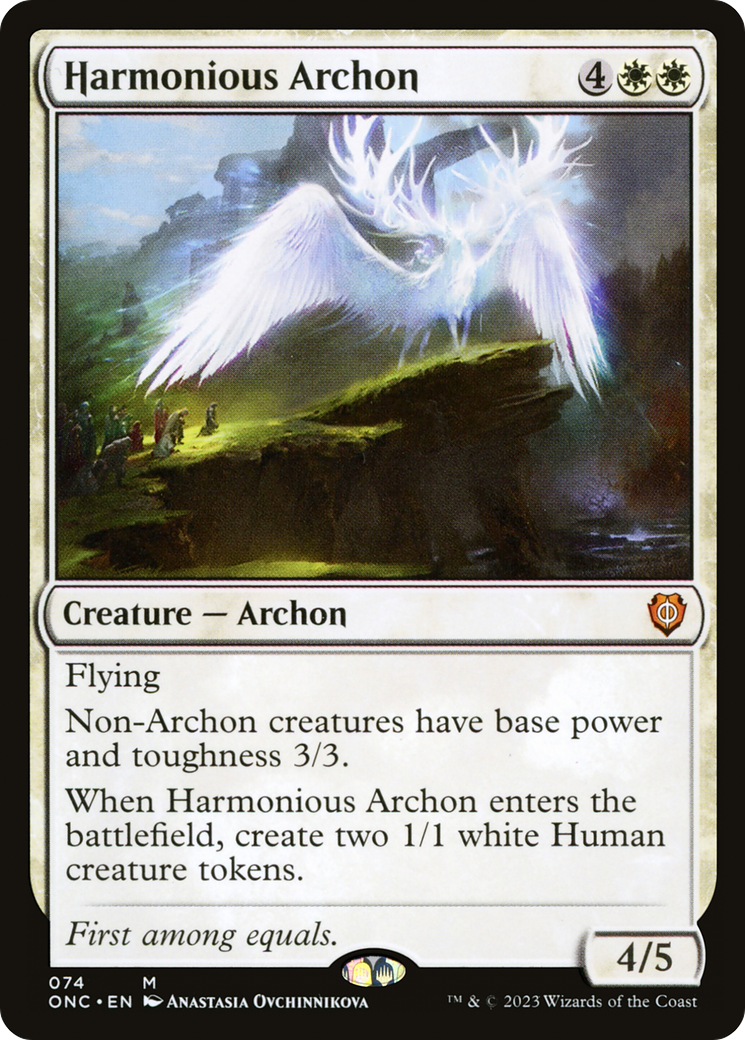 Harmonious Archon [Phyrexia: All Will Be One Commander] | Rock City Comics