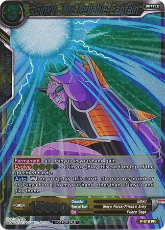 Ginyu, The Reliable Captain (Foil) (P-019) [Promotion Cards] | Rock City Comics