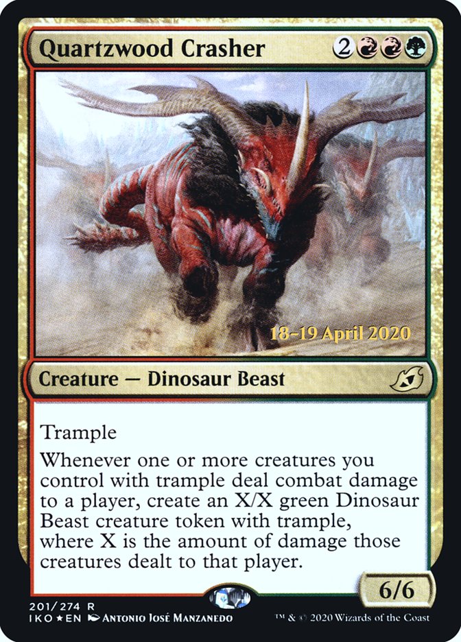 Quartzwood Crasher [Ikoria: Lair of Behemoths Prerelease Promos] | Rock City Comics