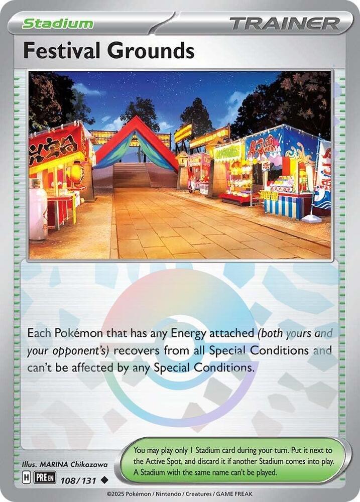 Festival Grounds (108/131) (Poke Ball Pattern) [Scarlet & Violet: Prismatic Evolutions] | Rock City Comics