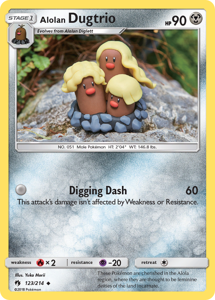 Alolan Dugtrio (123/214) [Sun & Moon: Lost Thunder] | Rock City Comics