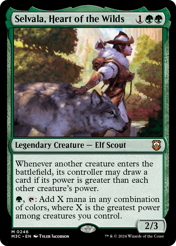 Selvala, Heart of the Wilds (Ripple Foil) [Modern Horizons 3 Commander] | Rock City Comics