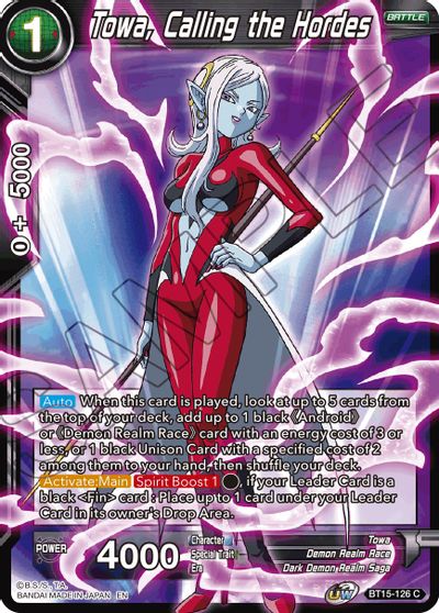 Towa, Calling the Hordes (BT15-126) [Saiyan Showdown] | Rock City Comics