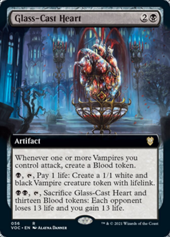 Glass-Cast Heart (Extended Art) [Innistrad: Crimson Vow Commander] | Rock City Comics