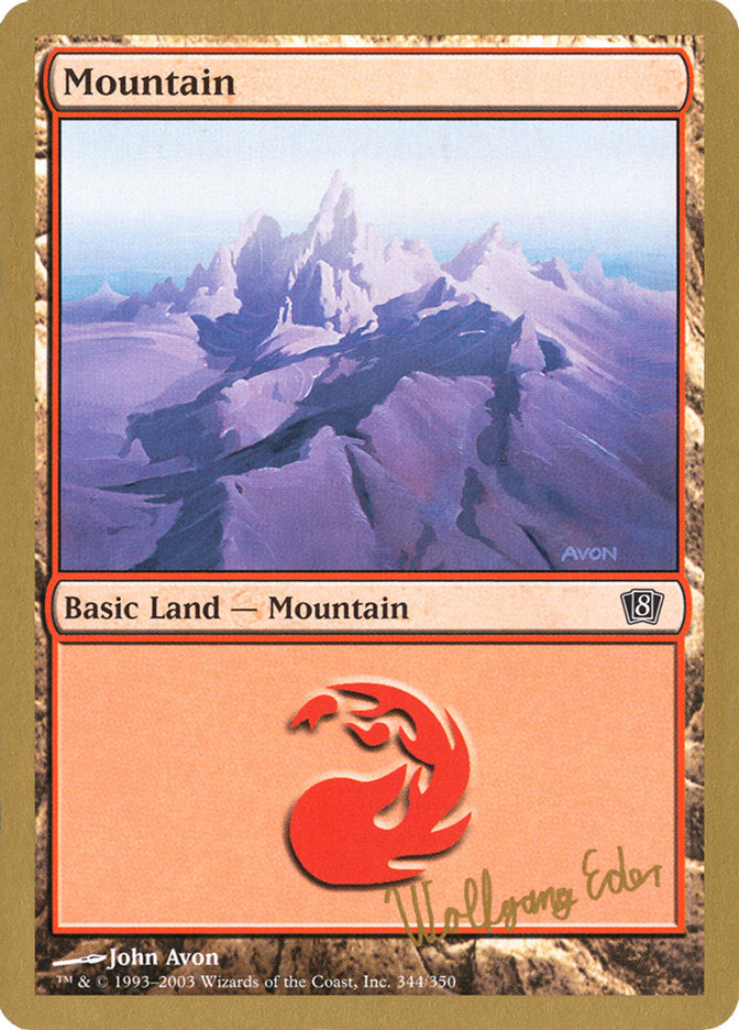 Mountain (Wolfgang Eder) [World Championship Decks 2003] | Rock City Comics