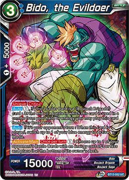 Bido, the Evildoer (Uncommon) (BT13-052) [Supreme Rivalry] | Rock City Comics
