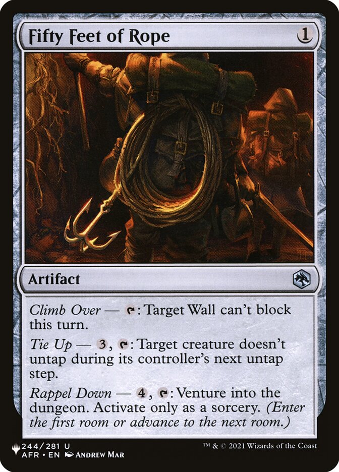 Fifty Feet of Rope [The List] | Rock City Comics